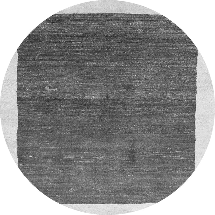 Square Abstract Gray Contemporary Rug, con2774gry