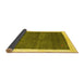 Sideview of Abstract Yellow Contemporary Rug, con2774yw