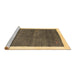 Sideview of Machine Washable Abstract Brown Contemporary Rug, wshcon2774brn