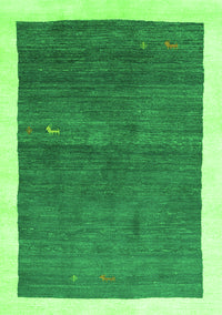 Abstract Green Contemporary Rug, con2774grn