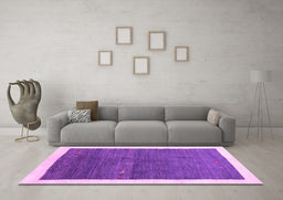 Machine Washable Abstract Pink Contemporary Rug in a Living Room, wshcon2774pnk