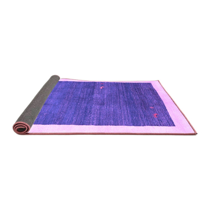 Sideview of Abstract Purple Contemporary Rug, con2774pur