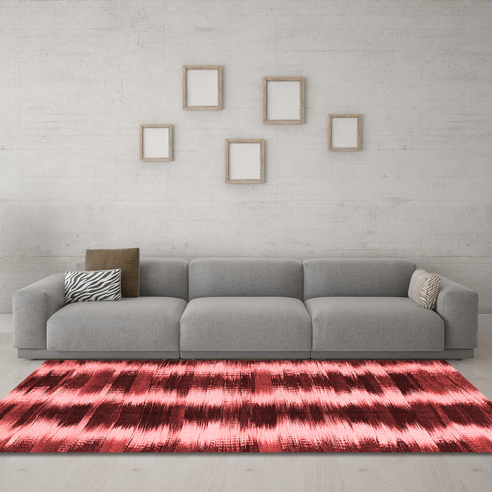 Contemporary Red Washable Rugs