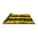 Sideview of Abstract Yellow Contemporary Rug, con2775yw