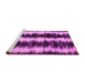 Sideview of Machine Washable Abstract Pink Contemporary Rug, wshcon2775pnk