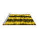 Sideview of Machine Washable Abstract Yellow Contemporary Rug, wshcon2775yw