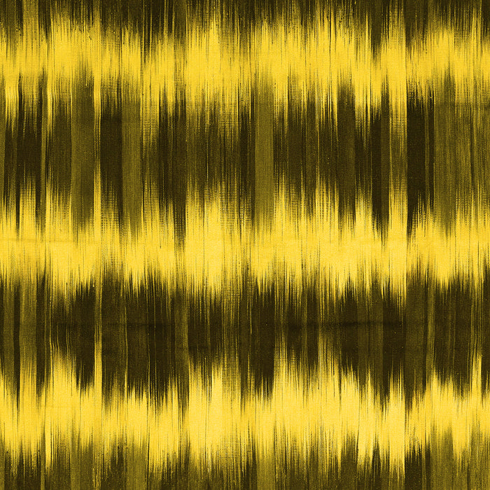 Square Abstract Yellow Contemporary Rug, con2775yw