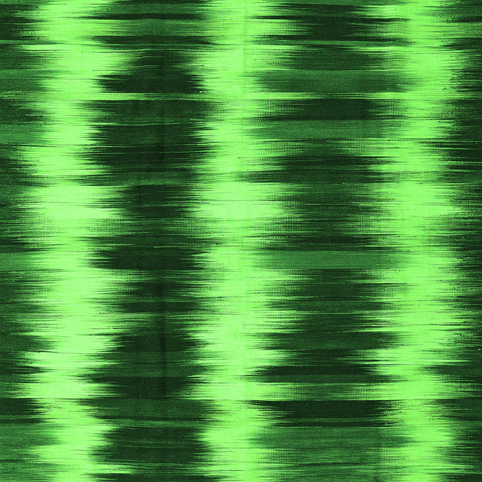 Serging Thickness of Abstract Green Contemporary Rug, con2775grn