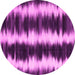 Round Abstract Pink Contemporary Rug, con2775pnk