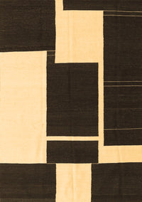 Abstract Brown Contemporary Rug, con2776brn