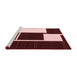 Contemporary Red Washable Rugs