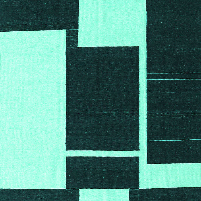 Abstract Turquoise Contemporary Rug, con2776turq