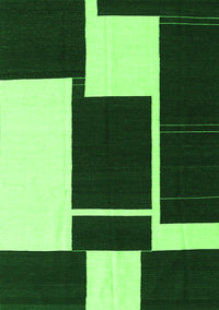 Abstract Green Contemporary Rug, con2776grn