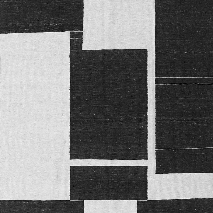 Serging Thickness of Machine Washable Abstract Gray Contemporary Rug, wshcon2776gry