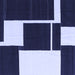 Square Abstract Blue Contemporary Rug, con2776blu