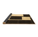 Sideview of Abstract Brown Contemporary Rug, con2776brn