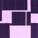 Square Abstract Purple Contemporary Rug, con2776pur