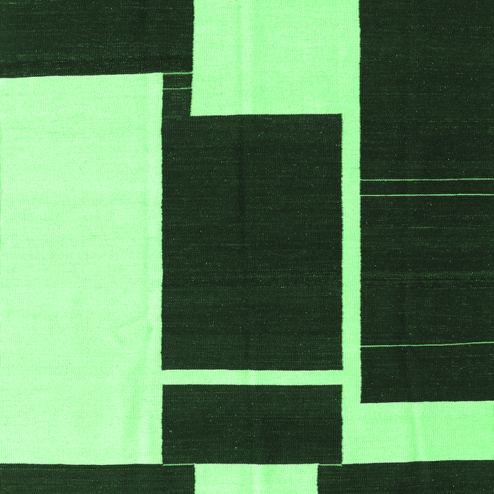 Abstract Emerald Green Contemporary Rug, con2776emgrn