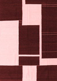 Abstract Red Contemporary Rug, con2776red