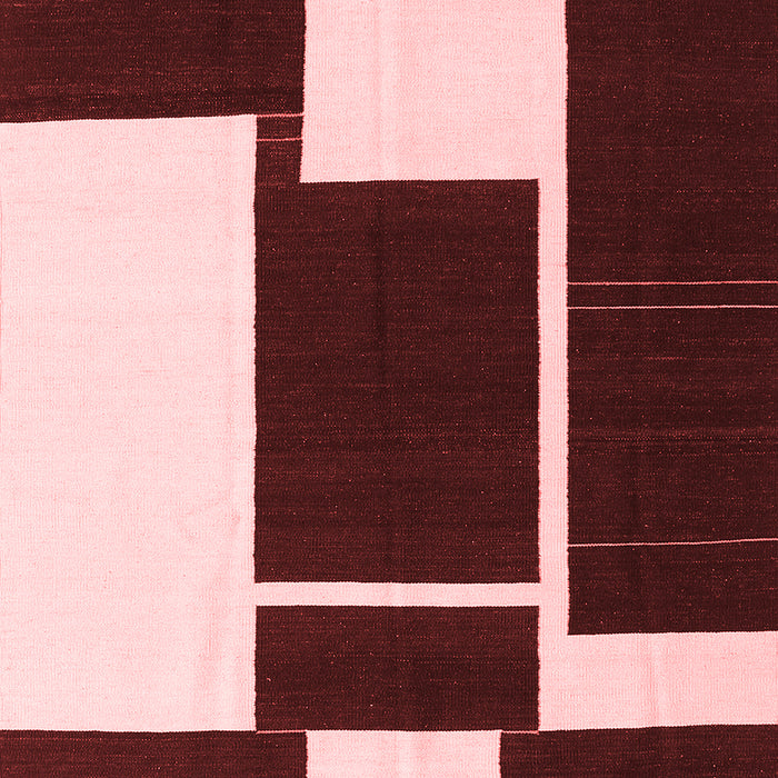 Abstract Red Contemporary Area Rugs