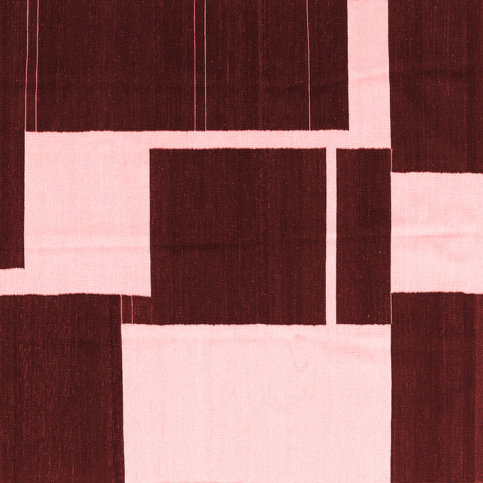 Abstract Red Contemporary Rug, con2776red