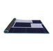 Sideview of Abstract Blue Contemporary Rug, con2776blu