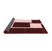 Abstract Red Contemporary Area Rugs