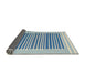 Thickness of Contemporary Blue Ivy Blue Modern Rug, con2777