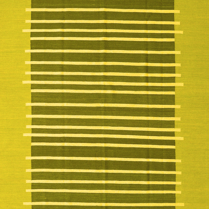 Machine Washable Abstract Yellow Contemporary Rug, wshcon2777yw