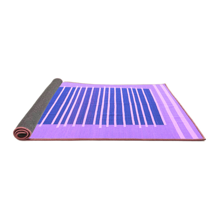 Sideview of Abstract Purple Contemporary Rug, con2777pur