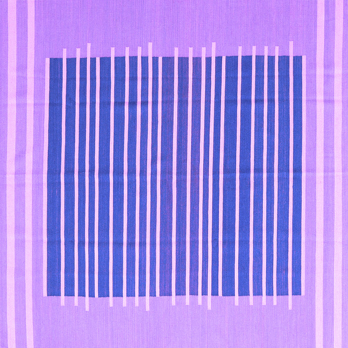 Square Abstract Purple Contemporary Rug, con2777pur