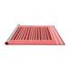 Contemporary Red Washable Rugs