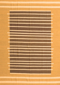 Abstract Orange Contemporary Rug, con2777org