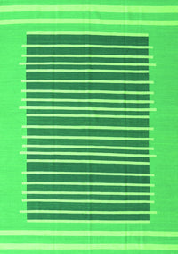 Abstract Green Contemporary Rug, con2777grn