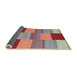 Thickness of Contemporary Red Modern Rug, con2778