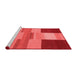 Contemporary Red Washable Rugs