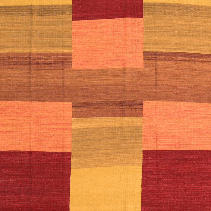 Serging Thickness of Machine Washable Abstract Orange Contemporary Area Rugs, wshcon2778org