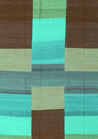 Abstract Turquoise Contemporary Rug, con2778turq