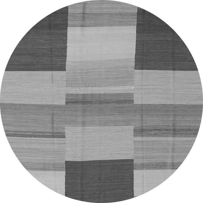 Square Abstract Gray Contemporary Rug, con2778gry