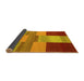 Sideview of Abstract Yellow Contemporary Rug, con2778yw