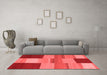 Contemporary Red Washable Rugs