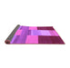 Sideview of Abstract Purple Contemporary Rug, con2778pur