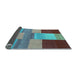 Sideview of Abstract Light Blue Contemporary Rug, con2778lblu