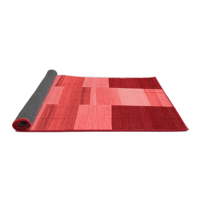 Abstract Red Contemporary Area Rugs