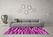 Machine Washable Southwestern Pink Country Rug in a Living Room, wshcon2779pnk