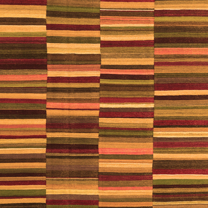 Serging Thickness of Machine Washable Southwestern Orange Country Area Rugs, wshcon2779org