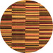 Machine Washable Southwestern Orange Country Area Rugs, wshcon2779org