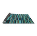 Sideview of Southwestern Light Blue Country Rug, con2779lblu