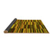 Sideview of Southwestern Yellow Country Rug, con2779yw