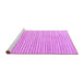 Sideview of Machine Washable Solid Purple Modern Area Rugs, wshcon277pur